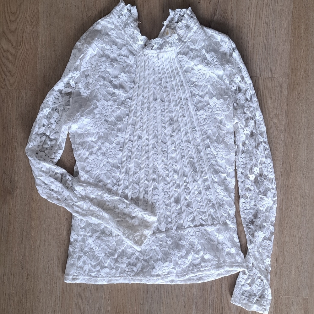 T&f white lace Blouse top - Women’s